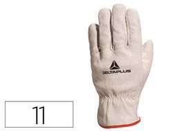 Guante Deltaplus Piel Vacuno Especial para Todo Tipo de Trabajos El Mas Vendido Del Mercado Talla 11