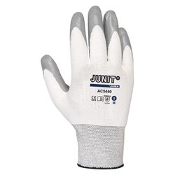 Guante JUBA AC5-440. Guante Poliamida Nitrilo Gris T/9