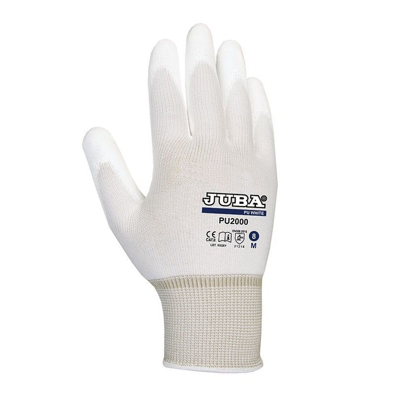 Guante JUBA PU-2000. Guante Nylon/Poliuret.Pu2000-T/8