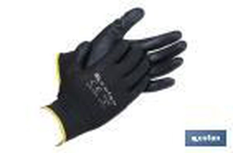 Guantes 100 % de poliéster | Impregnados para mayor seguridad | Flexibles | Protección y confort | Sin costuras. Referencia 11000125