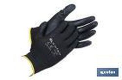 Guantes 100 % de poliéster | Impregnados para mayor seguridad | Flexibles | Protección y confort | Sin costuras. Referencia 11000125
