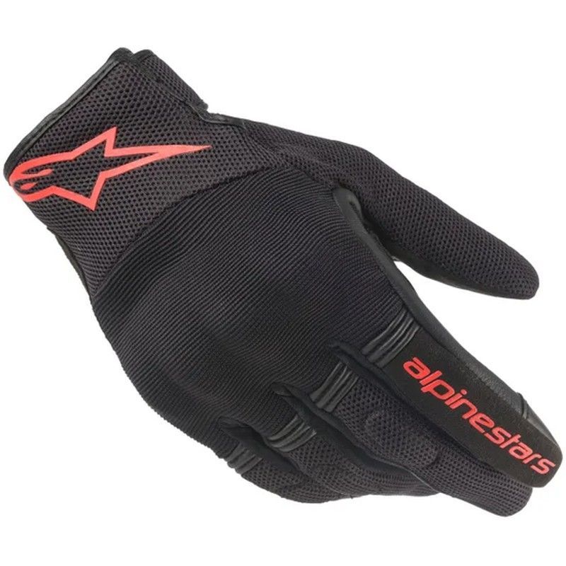 Guantes alpinestars  copper gloves black red fluor