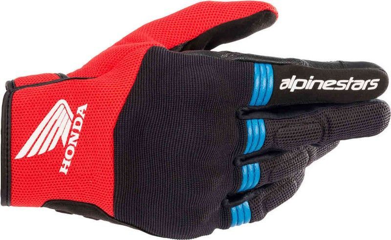 Guantes alpinestars honda copper black bright red blue