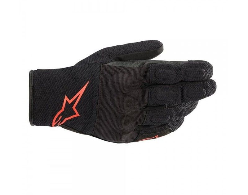 Guantes Alpinestars S MAX Drystar Black Red Fluor