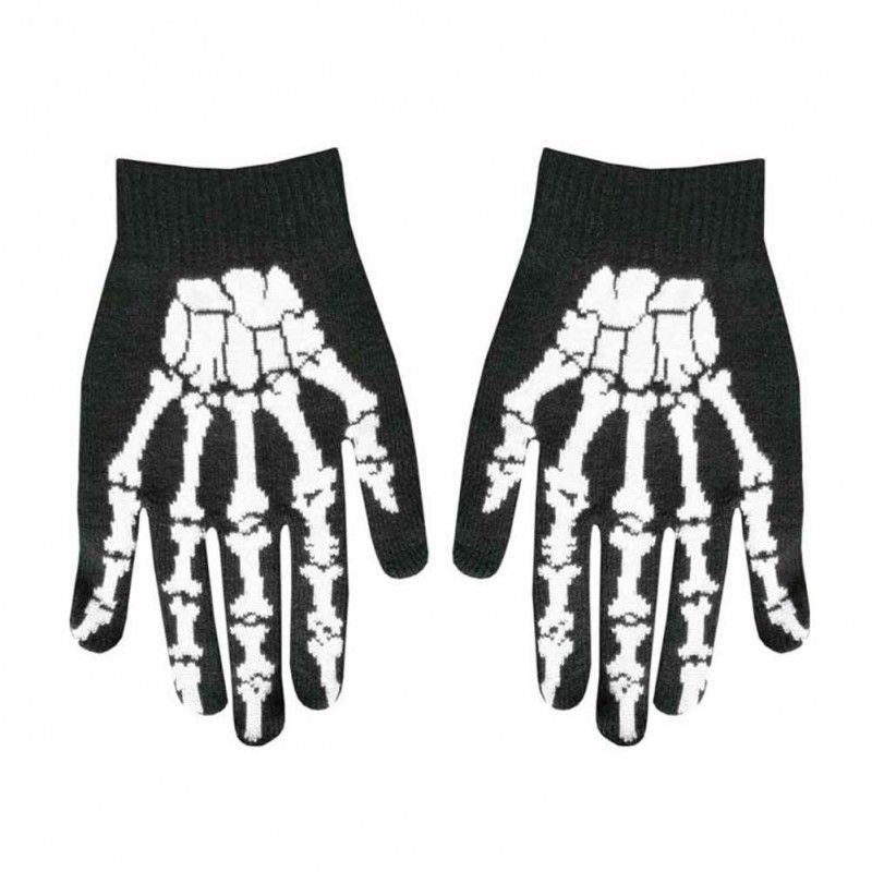 Guantes con Dedos Mano Blanca