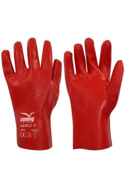 Guantes Con Revestimiento Parte Dorsal Aireada Y Puno De Punto Fluid Pvc 27