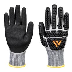Guantes de impacto Impact F13 Nitrile Foam TPR Waterproof Glove Gris/Negro