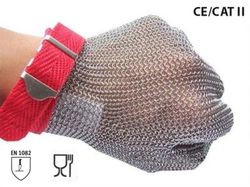 Guantes de malla acero ajustables