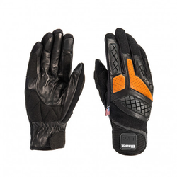 Guantes de Moto Blauer Urban Sport Negro / Naranja | Piel y Neopreno | Verano | Homologados