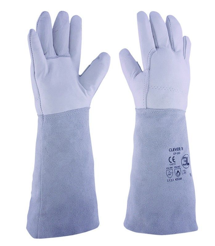 Guantes de soldador piel flor extraflexible CLEVER N - [1 par]
