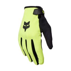 🧤🚵‍♂️💛 Guantes Fox Ranger Amarillo Fluorescente – Seguridad, Comodidad y Control en Cada Ruta