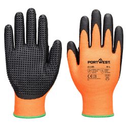 Guantes Grip 13 Nitrile High Dotted Glove Naranja/Negro