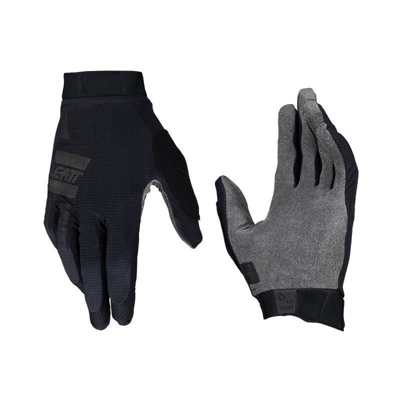 🚵‍♂️🖤 Guantes Leatt MTB 1.0 GripR Jr Stealth – Máxima Sujeción y Comodidad para Jóvenes Ciclistas