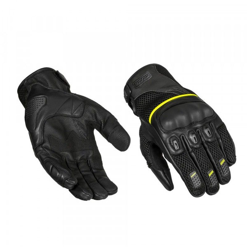 Guantes Moore Air Mr piel Negro- fluor