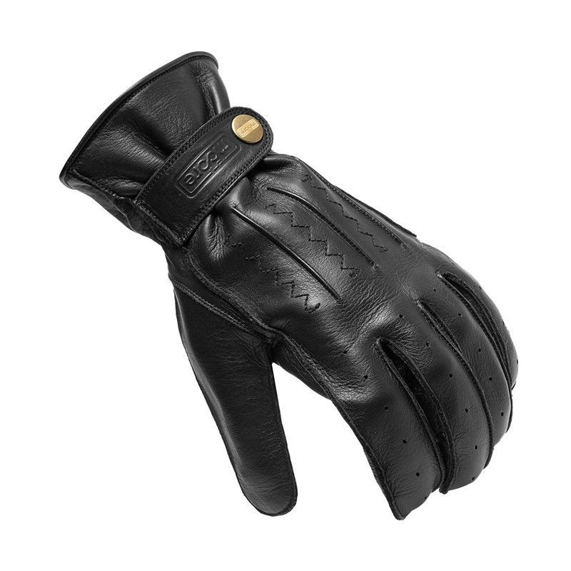 Guantes Moore Scrambler piel negra
