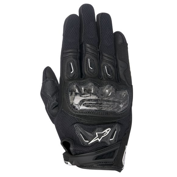 Guantes Moto Alpinestars Stella SMX-2 Air Carbon V2 Negro | Verano | Táctil | CE Nivel 1