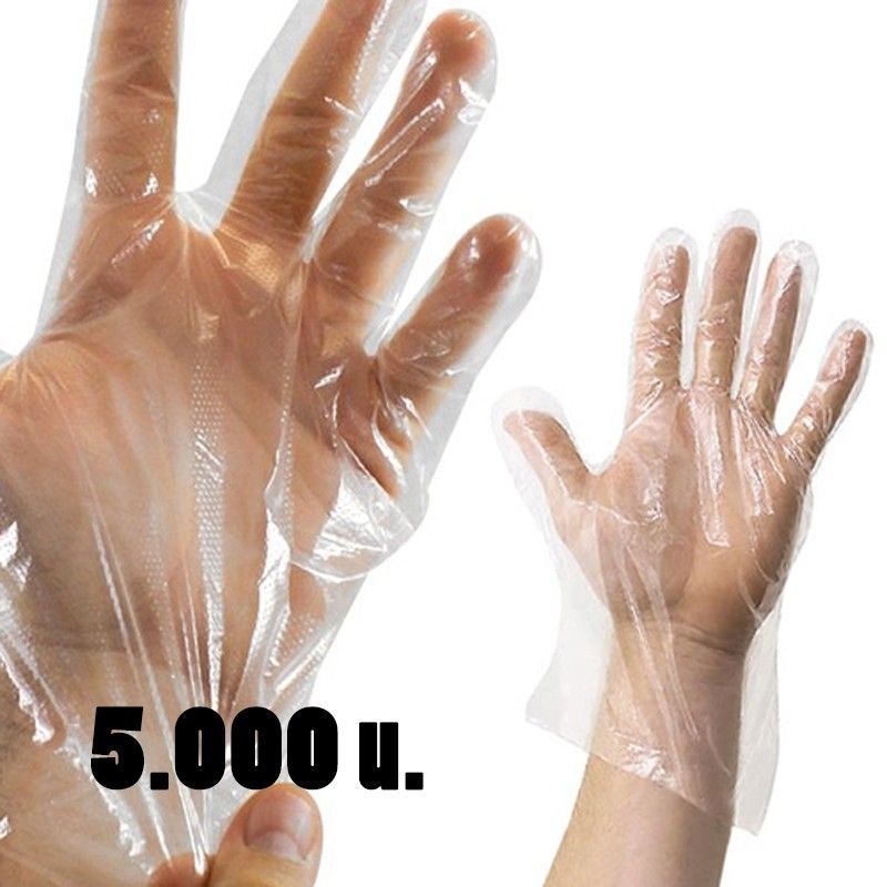 Guantes para gasolineras de polietileno - 5.000u