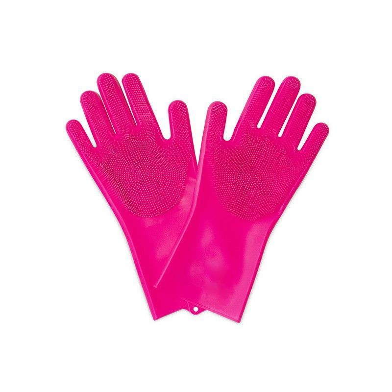 Guantes Taller Muc-Off Deep Scrubber Rosa Talla M