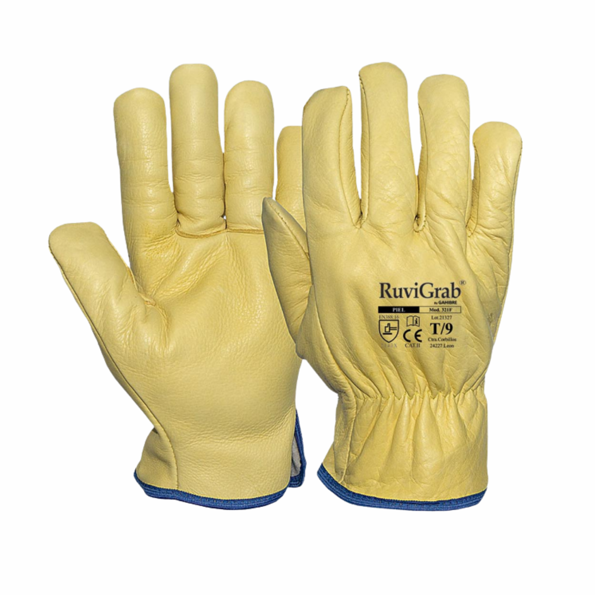Guantes todo flor amarillo forrado DF 131