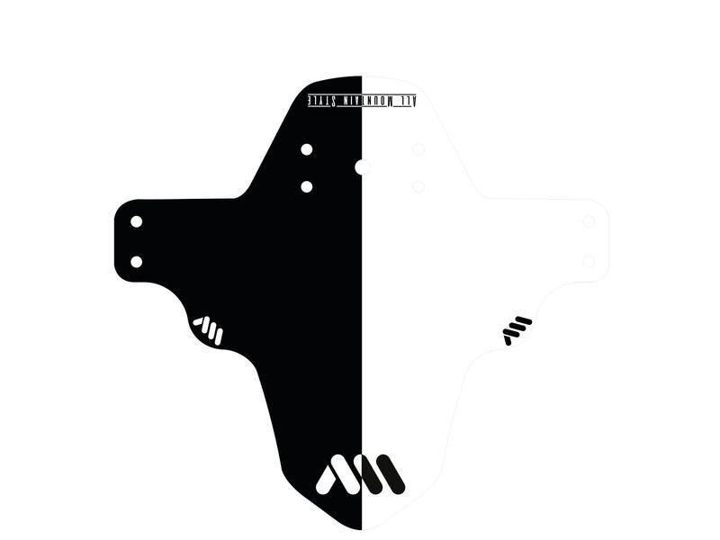🚵‍♂️ Guardabarros AMS Mud Guard – Black & White  ⚫⚪ Protección elegante y versátil para tu bicicleta