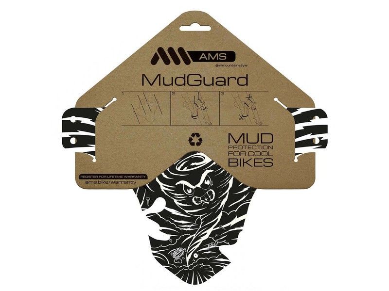 🚵‍♂️ Guardabarros AMS Mud Guard – Tornado White  🌪️ Protección y estilo con la fuerza de la naturaleza