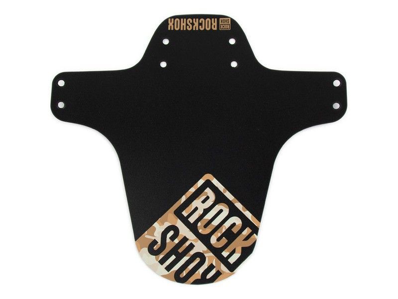 🚴‍♂️ Guardabarros RockShox 🛡️ Protección fiable para tu suspensión y tus rutas. Color Negro/Marron Camuflaje