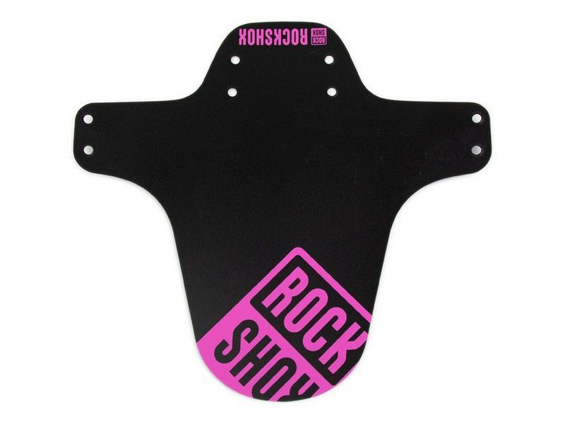 🚴‍♂️ Guardabarros RockShox 🛡️ Protección fiable para tu suspensión y tus rutas. Color Negro / Fucsia