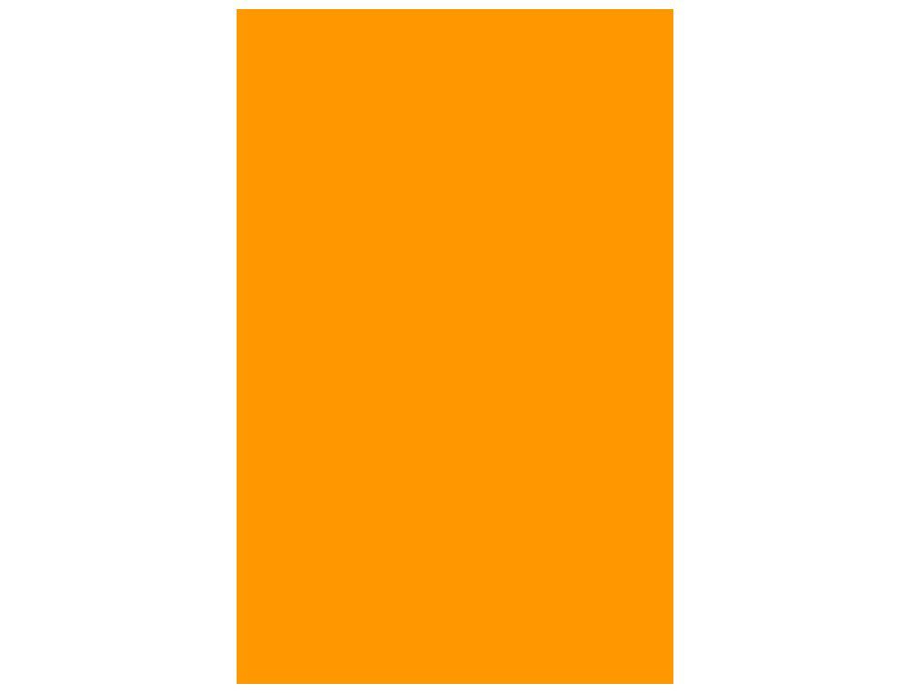 GUARRO CANSON Cartulina Iris 50 Hojas A3 Naranja fluorescente 235g 200040817