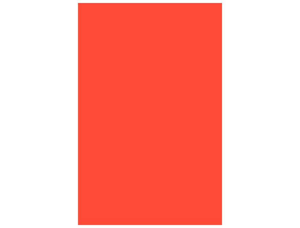 GUARRO CANSON Cartulina Iris 50 Hojas A3 Tomate 185 g 200040193