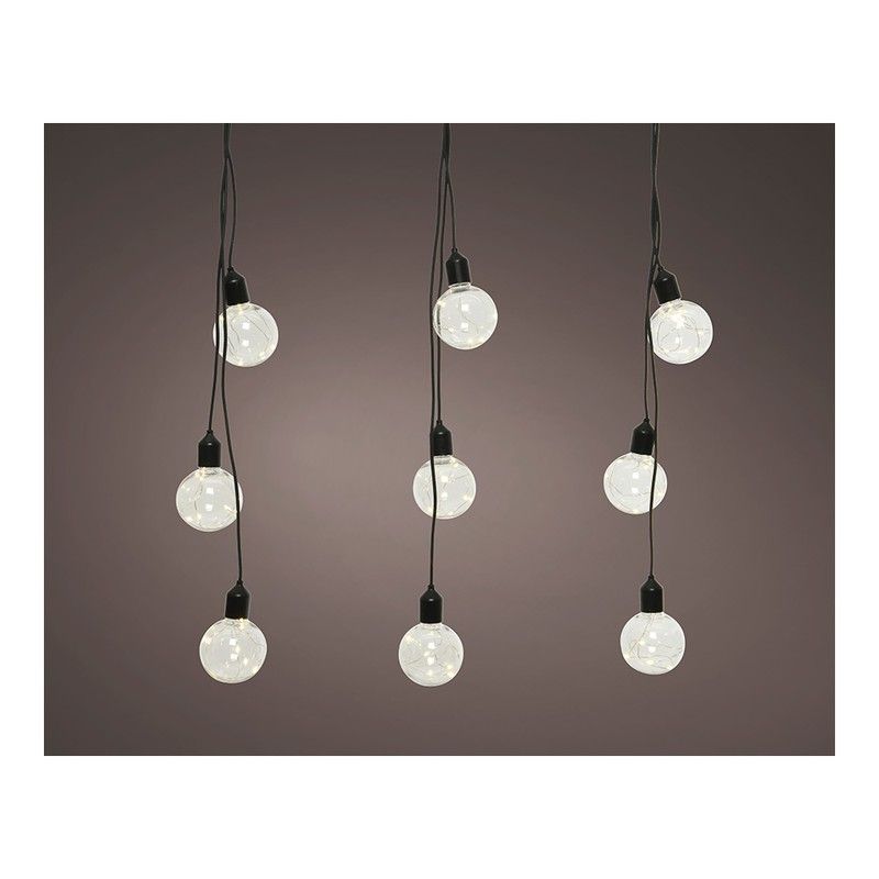 Guirnalda Bombillas Para Exterior Forma Globo Ip44 3m 12 Leds