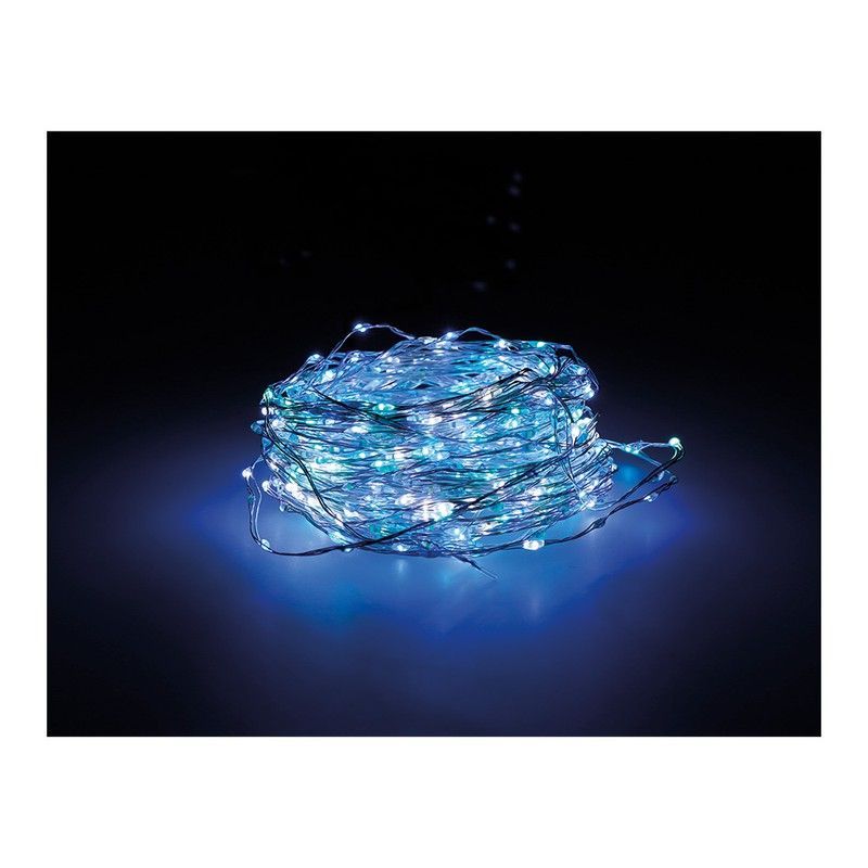 Guirnalda Micro Led Extra Dense Colores Pastel Parpadeante 14m 567l Cable Plata
