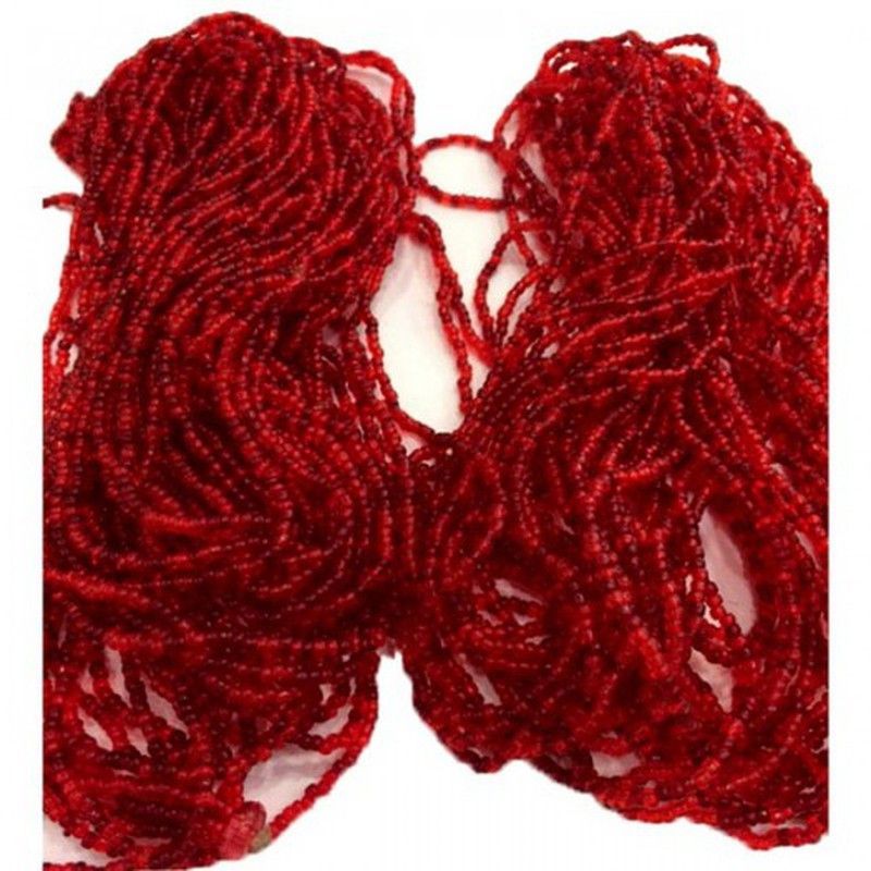 GUIRNALDA PERLAS MINI ( 2 X 6U.) ROJO 180 CM.