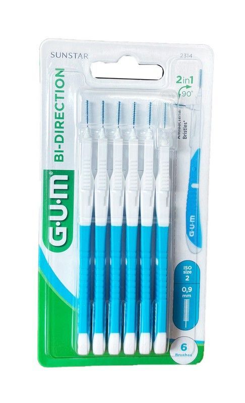 Gum Bi-Direction 2 In 1 90º 0.9mm 6 ud