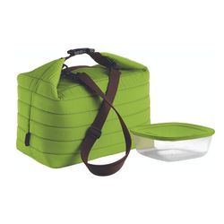 GUZZINI-Bolso termico grande con recipiente hermetico handy verde, 30x18x30 cm