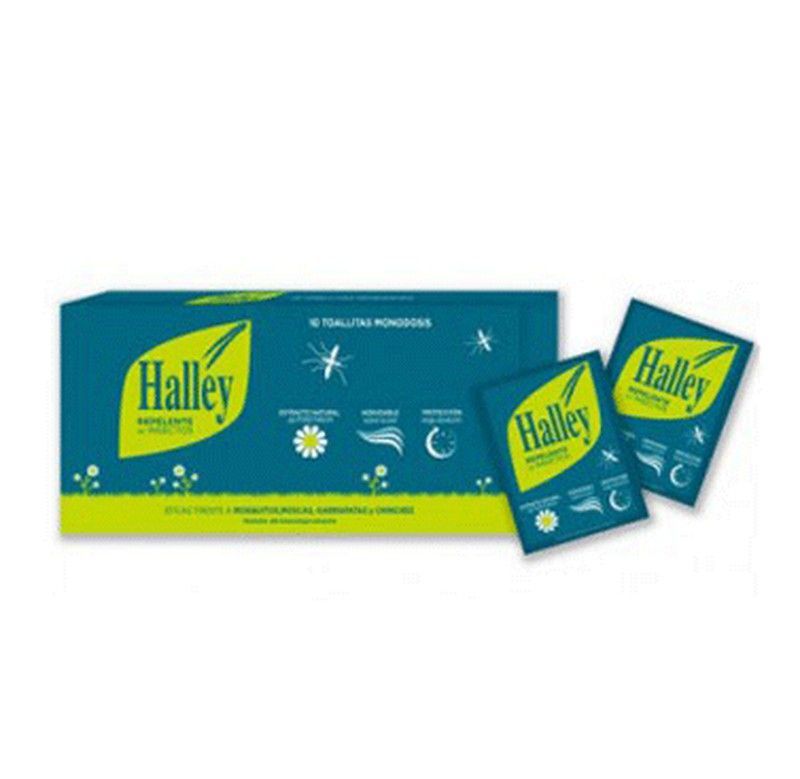 Halley Repelente de Insectos en 10 Toallitas