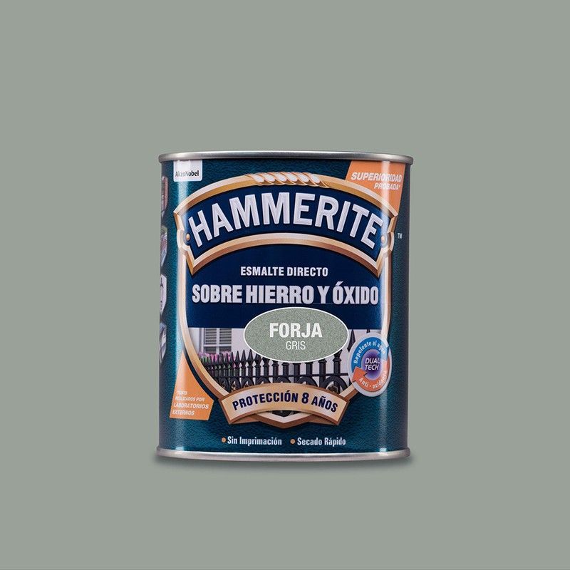 Hammerite esmalte metalico forja gris 0.750l