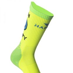 Hanker Calcetín RUN Amarillo Fluor