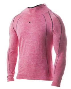 Hanker camiseta termica m/larga con capucha LUTSEL Rosa