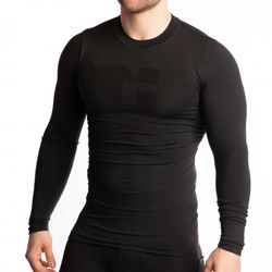 HANKER DADPA Camiseta Térmica Manga Larga Unisex NEGRA