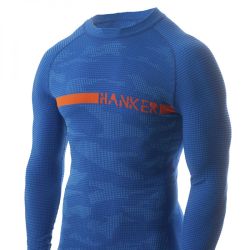Hanker WOYU Camiseta Manga Larga Térmica TURQUESA