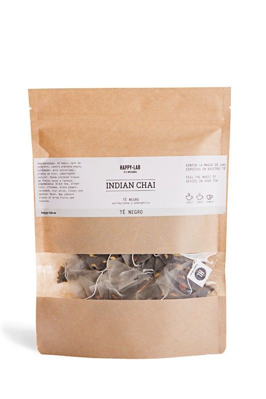 Happy-lab indian chai pack 25 pirámides