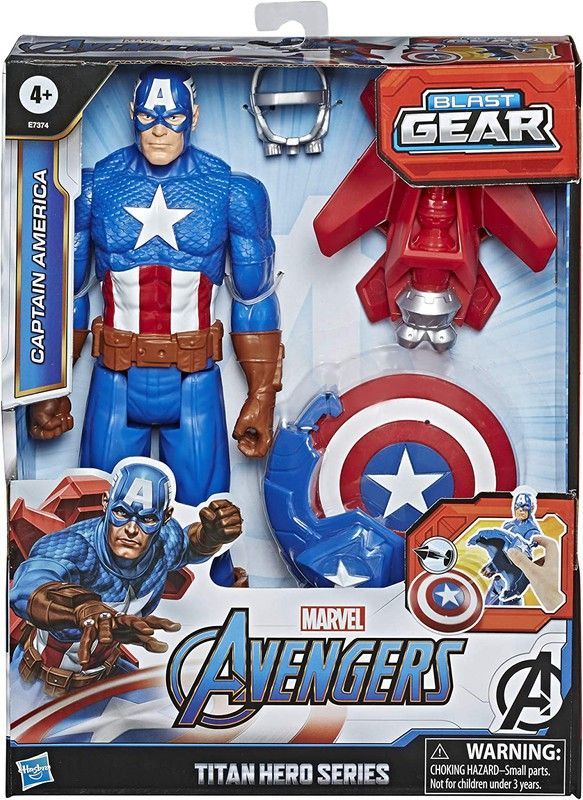 Hasbro Figura Titan Hero Blast Gear Capitán América 30 cm