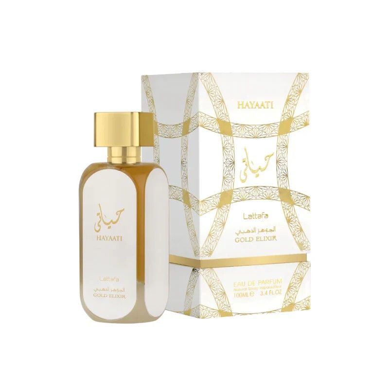 Hayaati Gold Elixir Lattafa Perfume Mujer