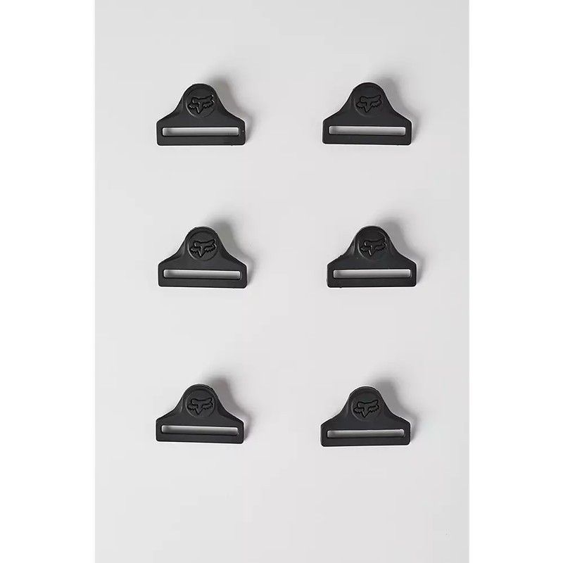 🛡️⚙️ Hebillas Fox TITAN PRO / RACE para Rodilleras – Pack 6 unidades Negro | Repuestos Resistentes y Seguros