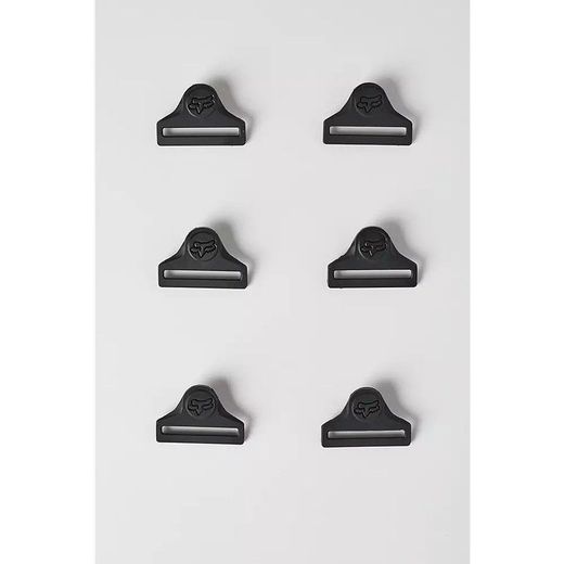 🛡️⚙️ Hebillas Fox TITAN PRO / RACE para Rodilleras – Pack 6 unidades Negro | Repuestos Resistentes y Seguros