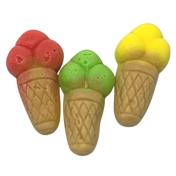 Helados de Damel (1kg). Golosinas de foam con forma de helado
