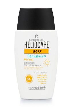 HELIOCARE 360º Pediatrics Mineral Pediatrics SPF 50+ Fotoprotector fluido para niños con filtros 100% minerales envase de 50 mL
