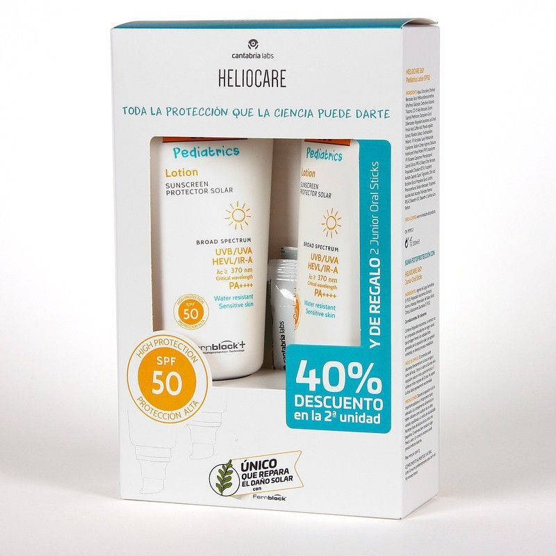 Heliocare Pack 360º Pediatrics Duplo 40% Locion SPF50 200ml