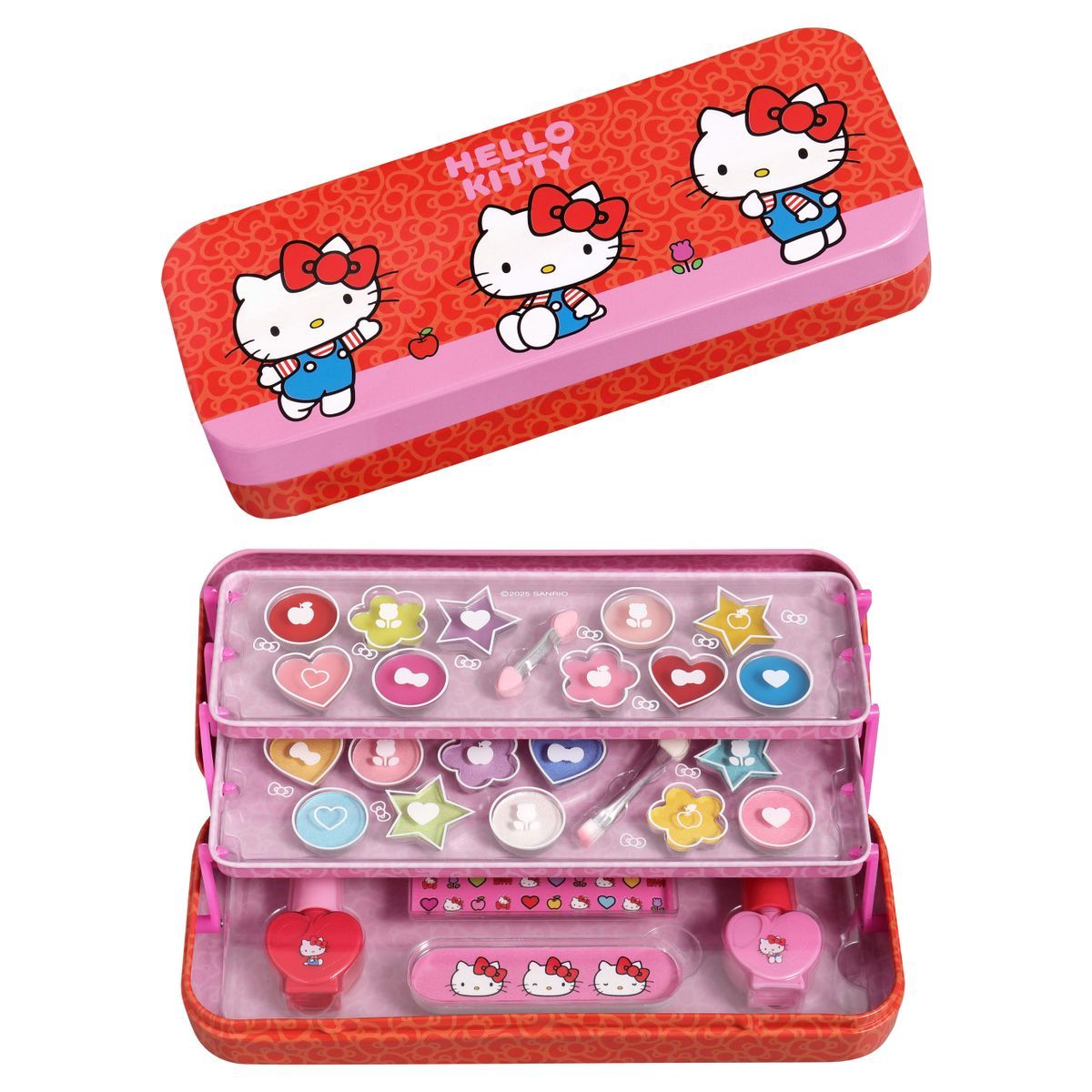Hello Kitty Maquillaje Estuche Met Tripl