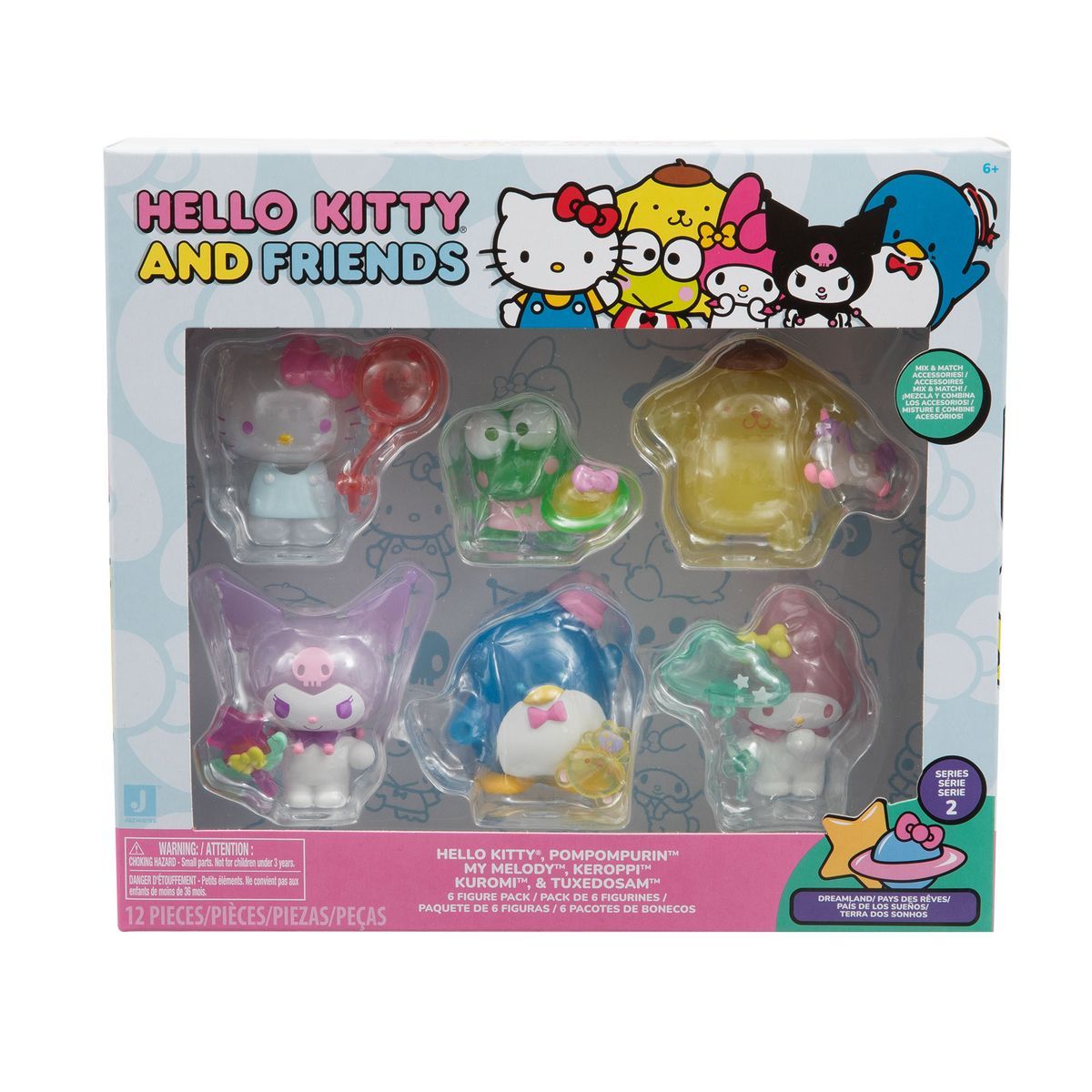 HELLO KITTY. PACK 6 FIGURAS 5CM.
